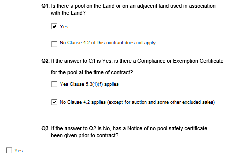 Seller providing buyer Pool Safety Certificate Selling House Property Unit Queensland REIQ Properties
