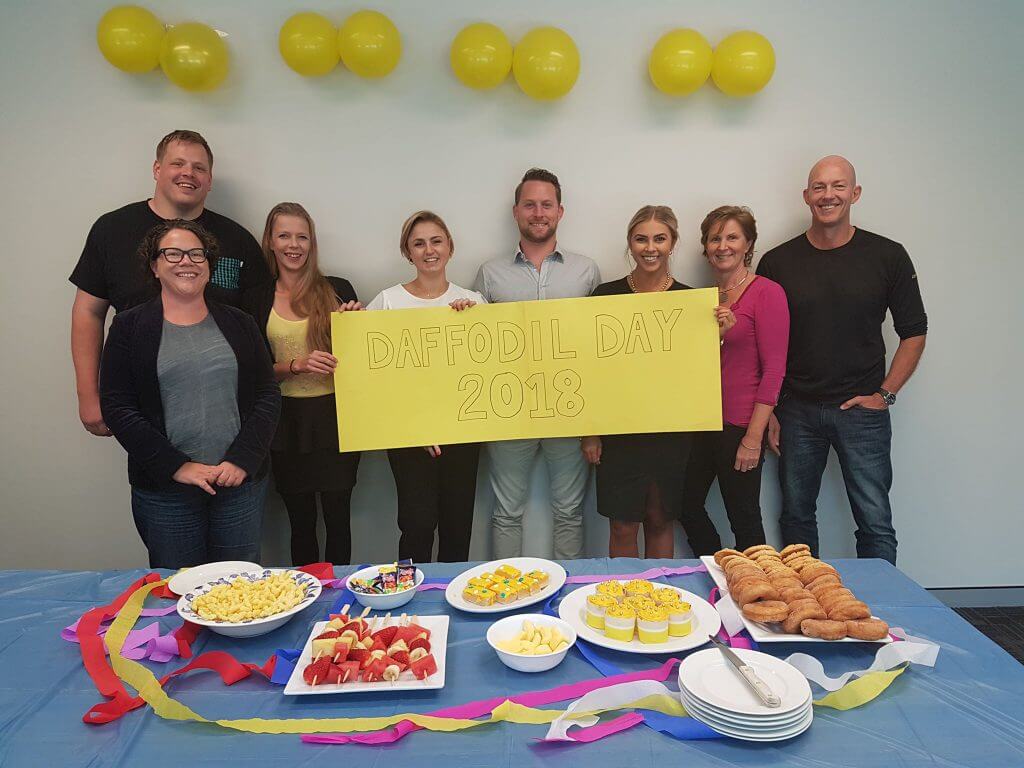 Daffodil Day Ash Platz Beth Fitzpatrick Rachelle Pyke Chloe Kopilovic Ashley Mitchell Kathy Bluss Tom Wood